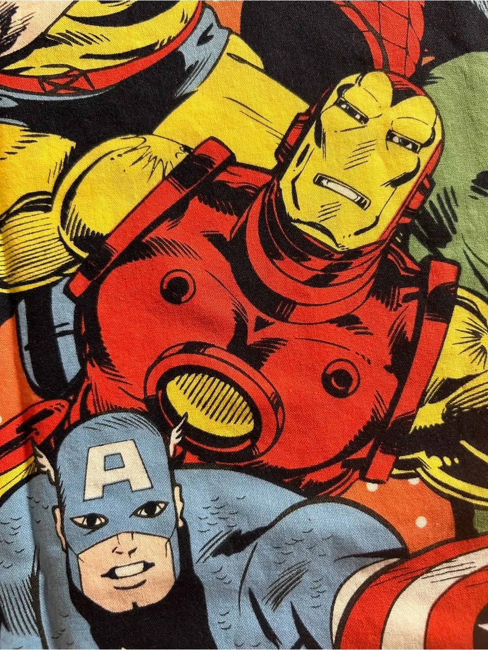 VINTAGE STYLE COTTON FABRIC CLASSIC MARVEL SUPERHEROES LIKE HULK PILLOW CASE (1)